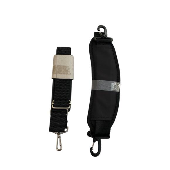 Protocol Suitcase Luggage Straps Set Lot 2 NEW Padded Shoulder Black Replacement - Picture 1 of 4